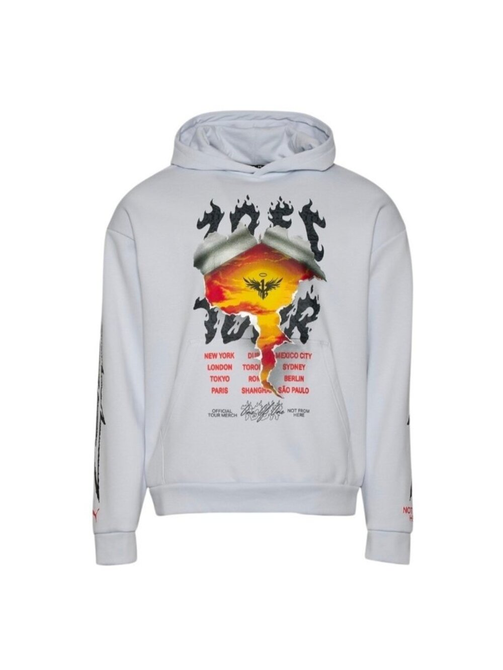PUMA Melo Shine Silver Mist Hoodie